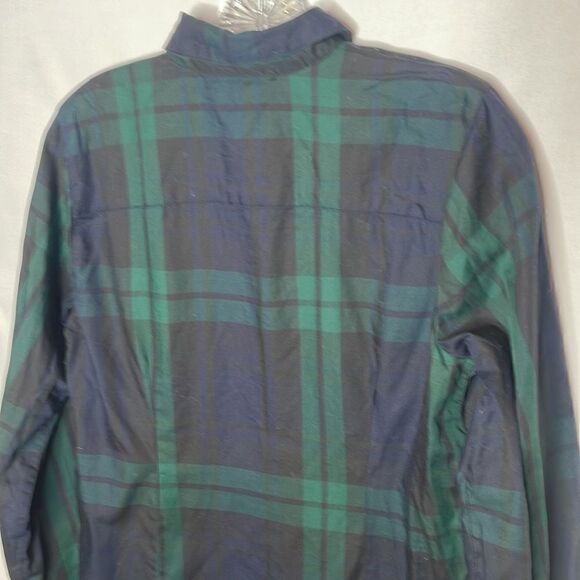 Orvis Button Down Green/Navy Plaid Shirt. Size 10. - Picture 6 of 10